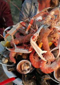 Fruits de mer au bord de l’eau